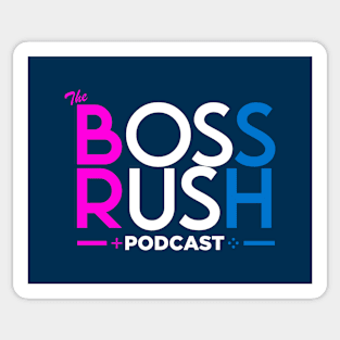 The Boss Rush Podcast Logo (Trans Support) Sticker